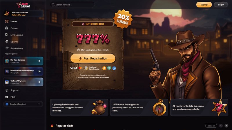 Découvrez les Joies de Madcasino avec des Tours Gratuits et des Slots excitants